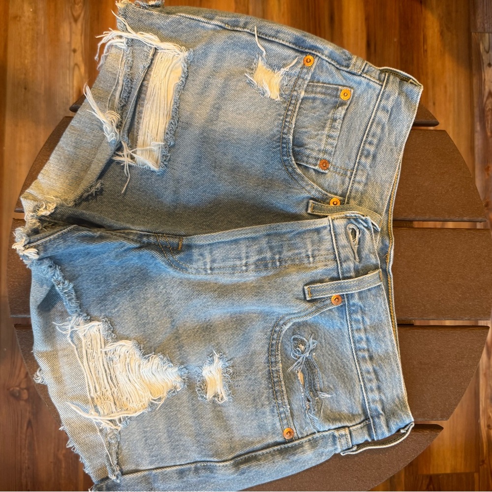 Levi's Light Blue Denim Shorts